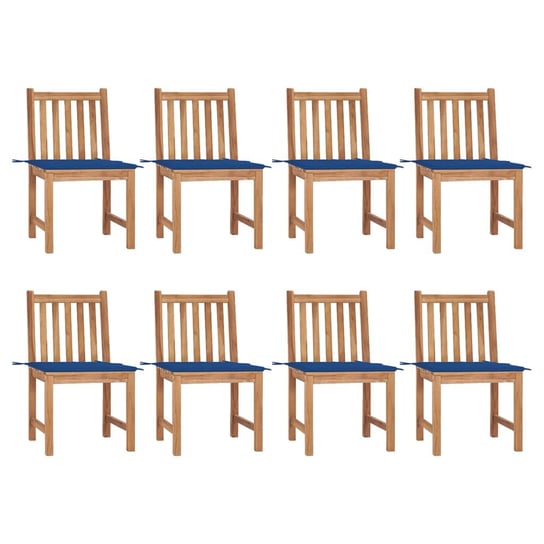 Zestaw solidnych krzeseł ogrodowych - drewno tekow Inna marka