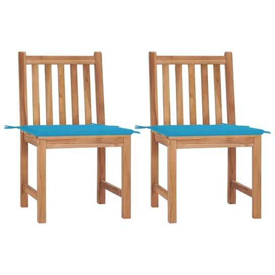 Zestaw solidnych krzeseł ogrodowych z drewnem teko Inna marka