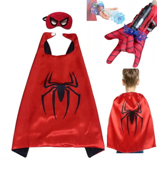Zestaw Spiderman Rękawica Wyrzutnia Peleryna Maska Inna marka