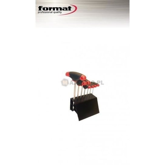 Zestaw śrubokrętów imbusowych FORMAT, czerwono-czarny, 7-częściowy Format