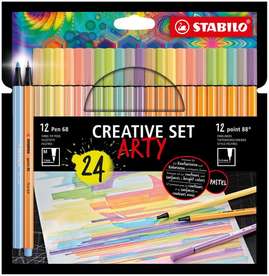 Zestaw Stabilo Creative Set Arty 24 szt. Point 88/Pen 68 Stabilo