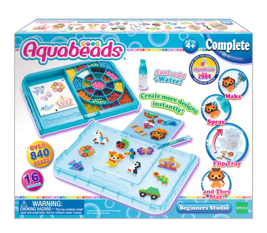 Zestaw Startowy Aquabeads, zestaw zawiera akcesoria, koraliki do zabaw kreatywnych, 32788 Aquabeads