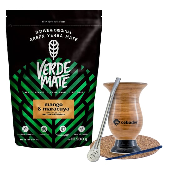 ZESTAW STARTOWY BOMBILLA MATERO + Yerba Mate Green Verde Mate