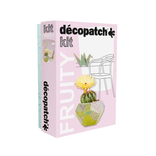 Zestaw Startowy "Fruity" Żuraw Origami, Doniczka, 16 X 23 X 8cm. Kit023 C, Decopatch decopatch