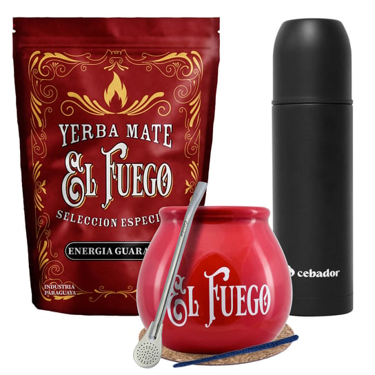Zestaw startowy Yerba Mate El Fuego 500g Yerbomos Cebador