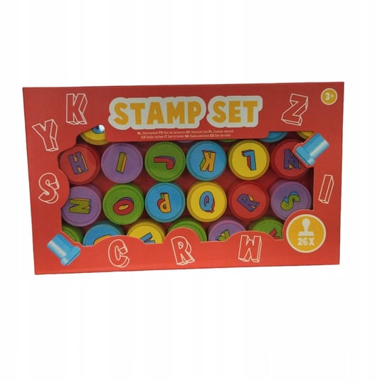 Zestaw stemple dla dzieci STAMP SET 26szt czerw Inna marka