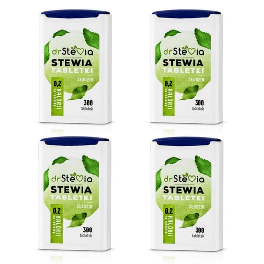 Zestaw Stevia tabletki 300 szt. (4 PACK) Agnex
