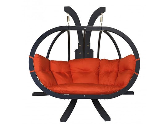 Zestaw: Stojak Sintra Antracyt + Fotel Swing Chair Double Antracyt (10), Czerwony Sintra + Swing Chair Double (10) Koala Hammock