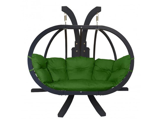 Zestaw: Stojak Sintra Antracyt + Fotel Swing Chair Double Antracyt (10), Zielony Sintra + Swing Chair Double (10) Koala Hammock