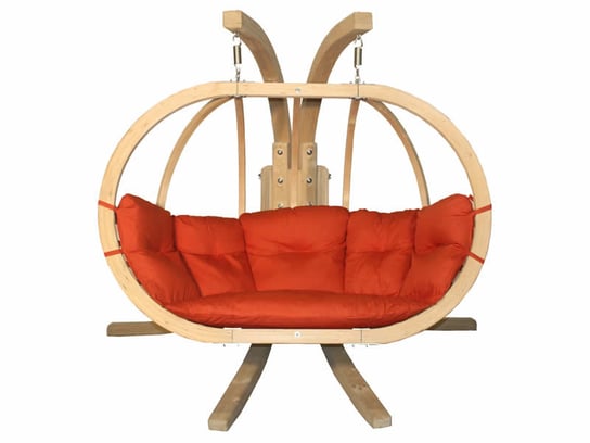 Zestaw: Stojak Sintra + Fotel Swing Chair Double (3), Czerwony Sintra + Swing Chair Double (3) Koala Hammock