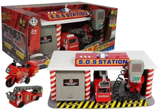 Zestaw Strażacka Stacja Ratunkowa Baza Straż Lean Toys