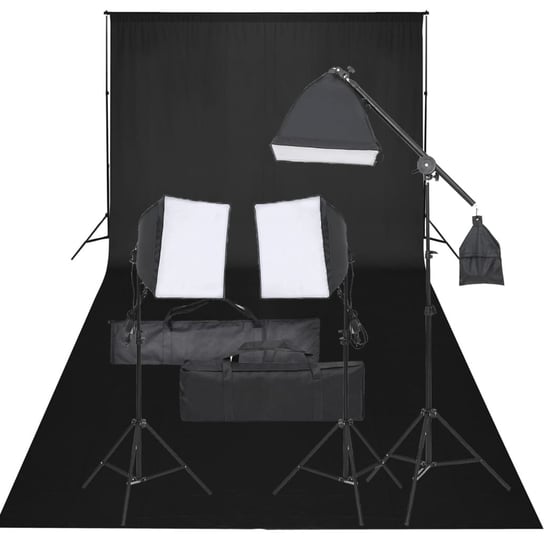 Zestaw studyjny fotograficzny 210 cm czarny Zakito Europe
