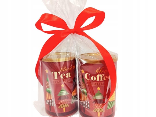 Zestaw Świąteczny Z Kawą I Herbatą - Czerwony Prezent AMD Gifts