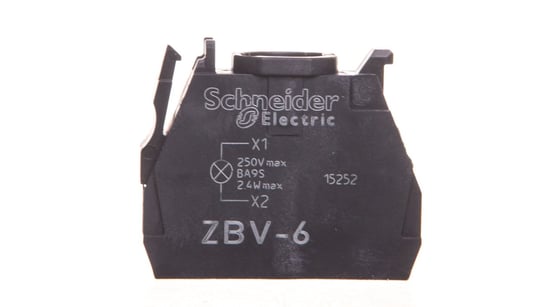 Zestaw świetlny O22 bez żarówki BA9S 250V ZBV6 Schneider Electric