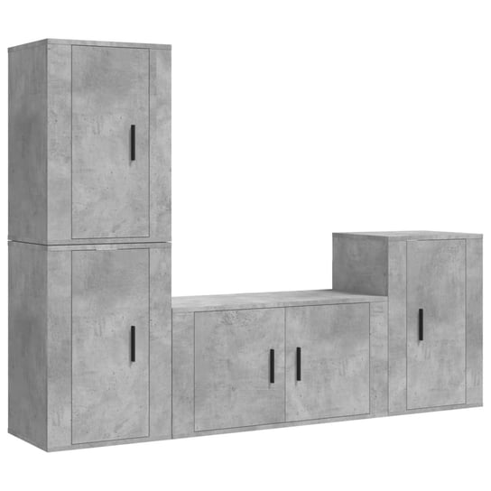 Zestaw szafek TV Beton 80x34,5x40cm + 3x40x34,5x60 Zakito Europe