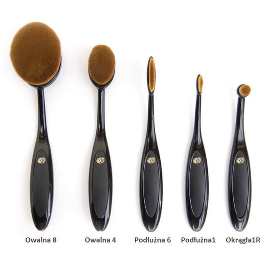 Zestaw szczoteczek do makijażu RIO Essential Microfibre Cosmetic Brush Collection, 5 elementów Rio Beauty