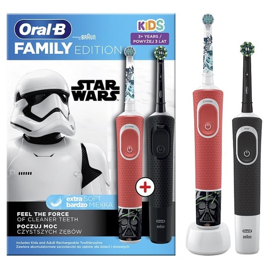 Zestaw Szczoteczka elektryczna ORAL-B D103 Kids Star Wars + D103 Black Oral-B