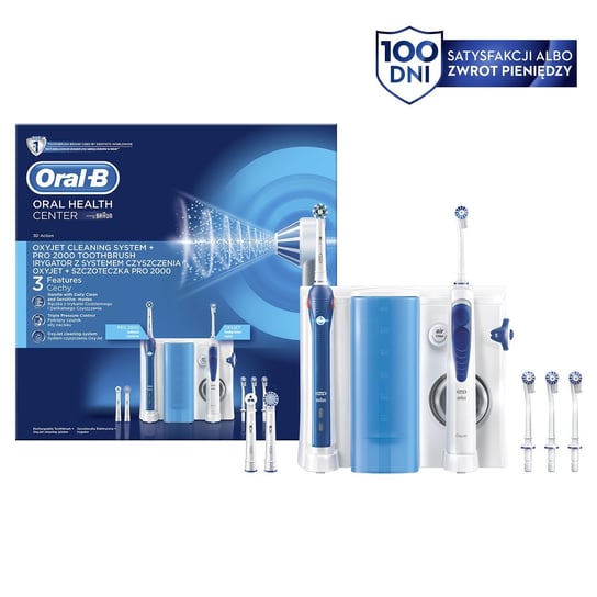 Zestaw Szczoteczka elektryczna ORAL-B Pro 2000 + Irygator Oxyjet Oral-B