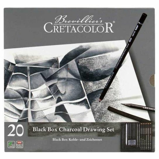 Zestaw Szkicowy Black Box, 20 Elementów   Cretacolor Inna marka