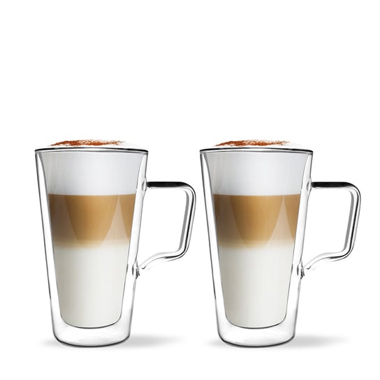 Zestaw szklanek do Caffe Latte z podwójną ścianką VIALLI DESIGN Diva, 350 ml, 2 szt.. Vialli Design