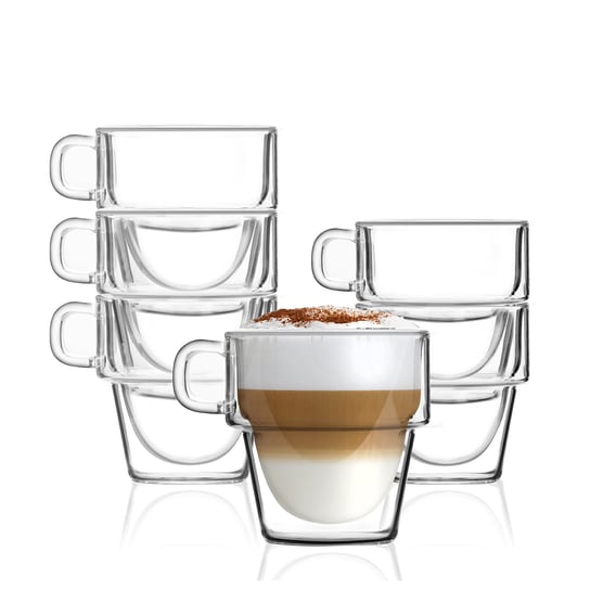 Zestaw szklanek do kawy z podwójną ścianką VIALLI DESIGN Senso, 280 ml, 6 szt.. Vialli Design