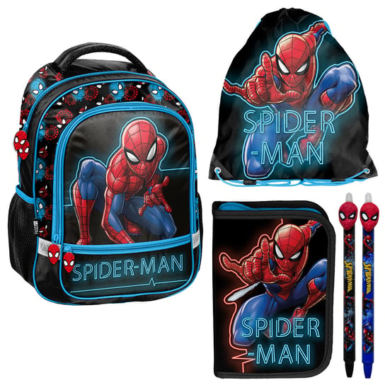 Zestaw szkolny plecak + 4 inne SPIDERMAN, Paso Paso