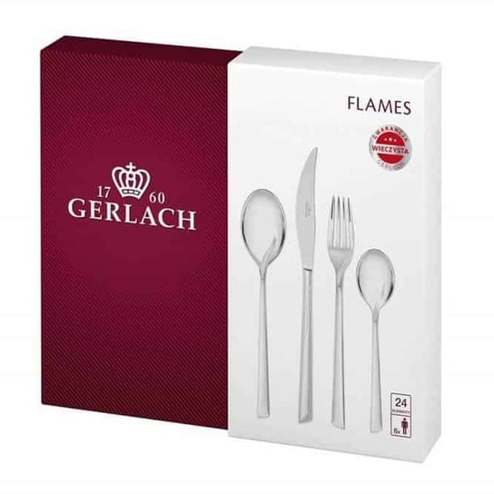 Zestaw sztućców 24 szt. Gerlach FLAMES połysk Gerlach