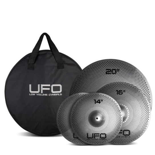 Zestaw Talerzy Perkusyjnych UFO do Ćwiczeń 14" 16" 20" - Ciche UFO