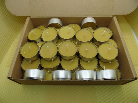 Zestaw tealight podgrzewacze z wosku pszczelego 50 szt. Natural Wax Candle