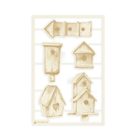 Zestaw tekturek birdhouse 01, 10x15cm, 5szt. P13