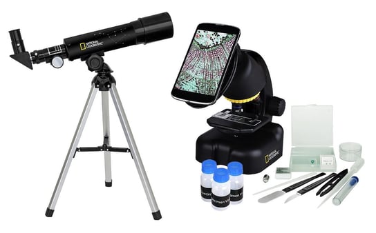 Zestaw teleskop AR 50/360 AZ - mikroskop 40x-640x National Geogrpahic Bresser