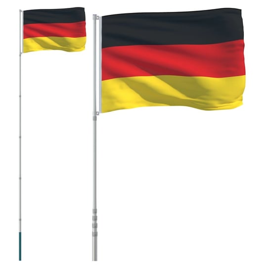 Zestaw Teleskopowy Mastszt i Flaga Niemiec 5.55m Inna marka