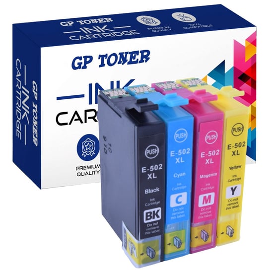 Zestaw Tuszy do Epson 502XL XP-5100 XP-5105 WF-2865DWF WF-2860DWF GP TONER