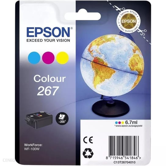 Zestaw tuszy EPSON C13T26704010, błękitny, purpurowy, żółty, 6.7 ml Epson