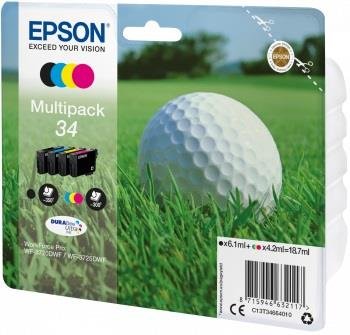 Zestaw tuszy EPSON Golf ball Multipack 34 C13T34664010, multi-color, 6.1/4.2 ml Epson
