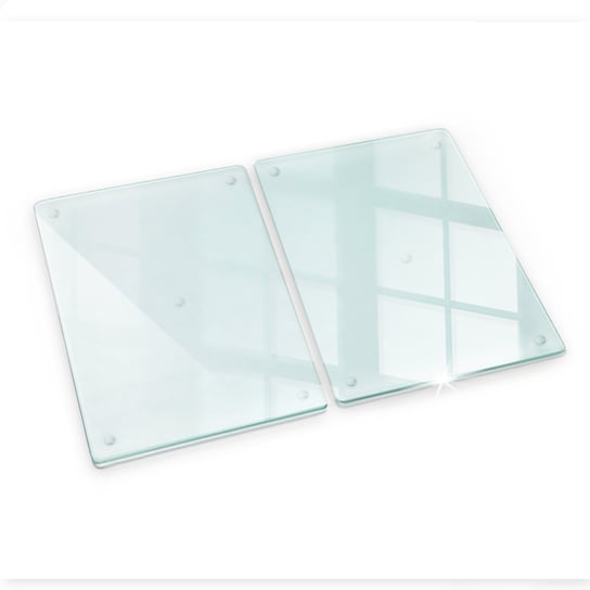 Zestaw Uniwersalnych Kuchennych Desek – Szkło Hartowane 2x 40x52 cm Tulup