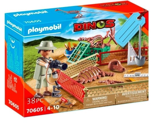 Zestaw upominkowy z figurką Dinos 70605 Paleontolog Playmobil