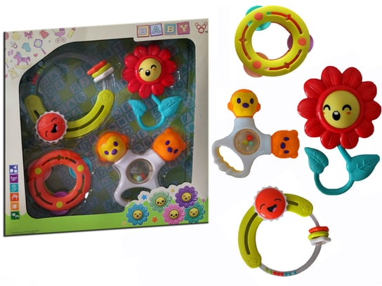 Zestaw Uroczych Gryzaków Zabawki Dla Dzieci Tobbi-Toys