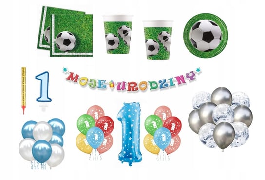 Zestaw Urodzinowy 1 Urodziny Football Piłka Nożna Inna marka