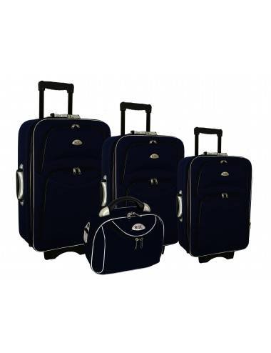 Zestaw walizek 3 walizek + Kuferek PELLUCCI RGL 773 Granatowy Inna marka