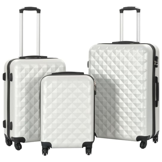Zestaw walizek na kółkach ABS, 3 rozmiary, jasny s Inna marka
