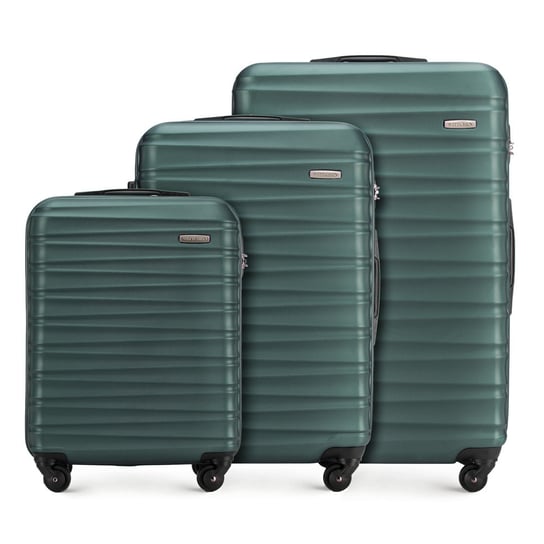 Zestaw walizek z ABS-u z żebrowaniem 56-3A-31S-85 WITTCHEN