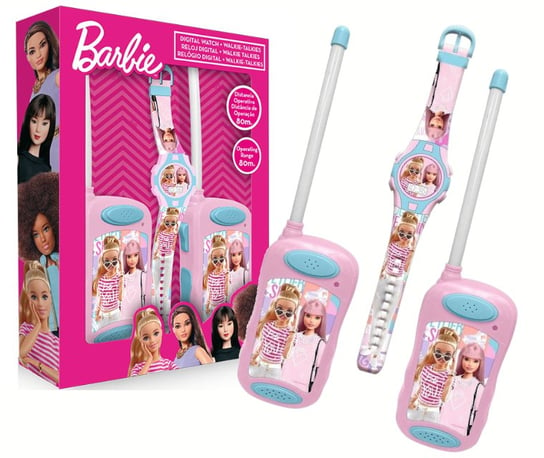 Zestaw Walkie Talkie Barbie + Zegarek Kids Euroswan