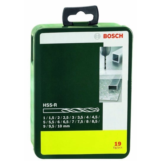 Zestaw wierteł do metalu hss-r 19 szt. 1-10mm bosch osprzęt BOSCH OSPRZĘT