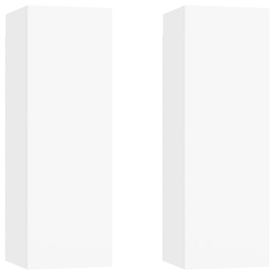 Zestaw wiszących szafek TV białe 30,5x30x90 cm Zakito Europe