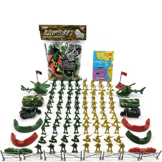 Zestaw Wojskowy 121 Elementów Zabawka Dla Dzieci Trifox