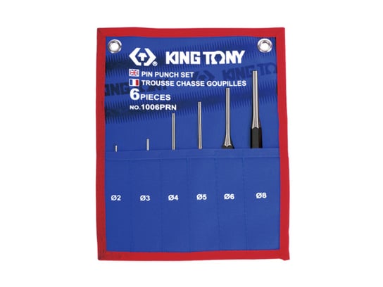 Zestaw wybijaków igłowych KING TONY 1006PRN, 2-8 mm KING TONY