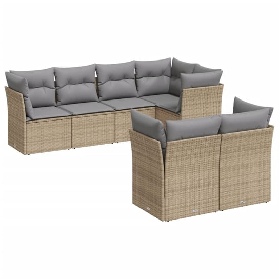 Zestaw wypoczynkowy rattan PE 55x62x69cm, beżowy/j Zakito Europe