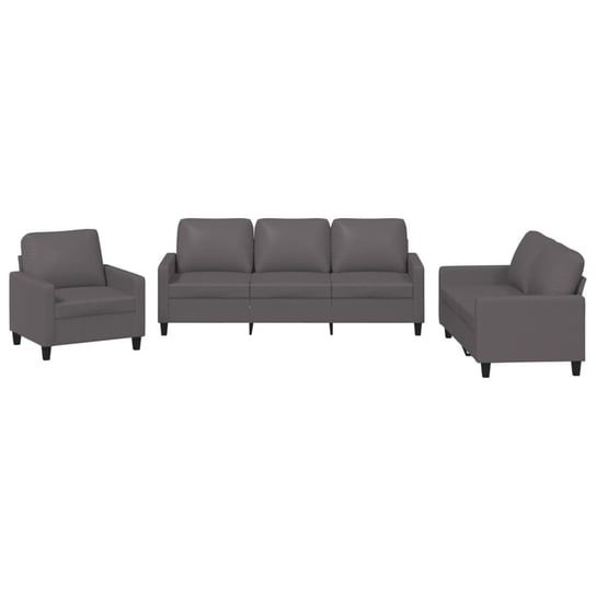 Zestaw wypoczynkowy SOFA LUX szara 3-2-1 Zakito Europe