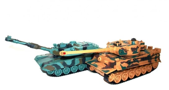 Zestaw wzajemnie walczących czołgów M1A2 Abrams i German Tiger v2 2.4GHz 1:28 RTR Zegan
